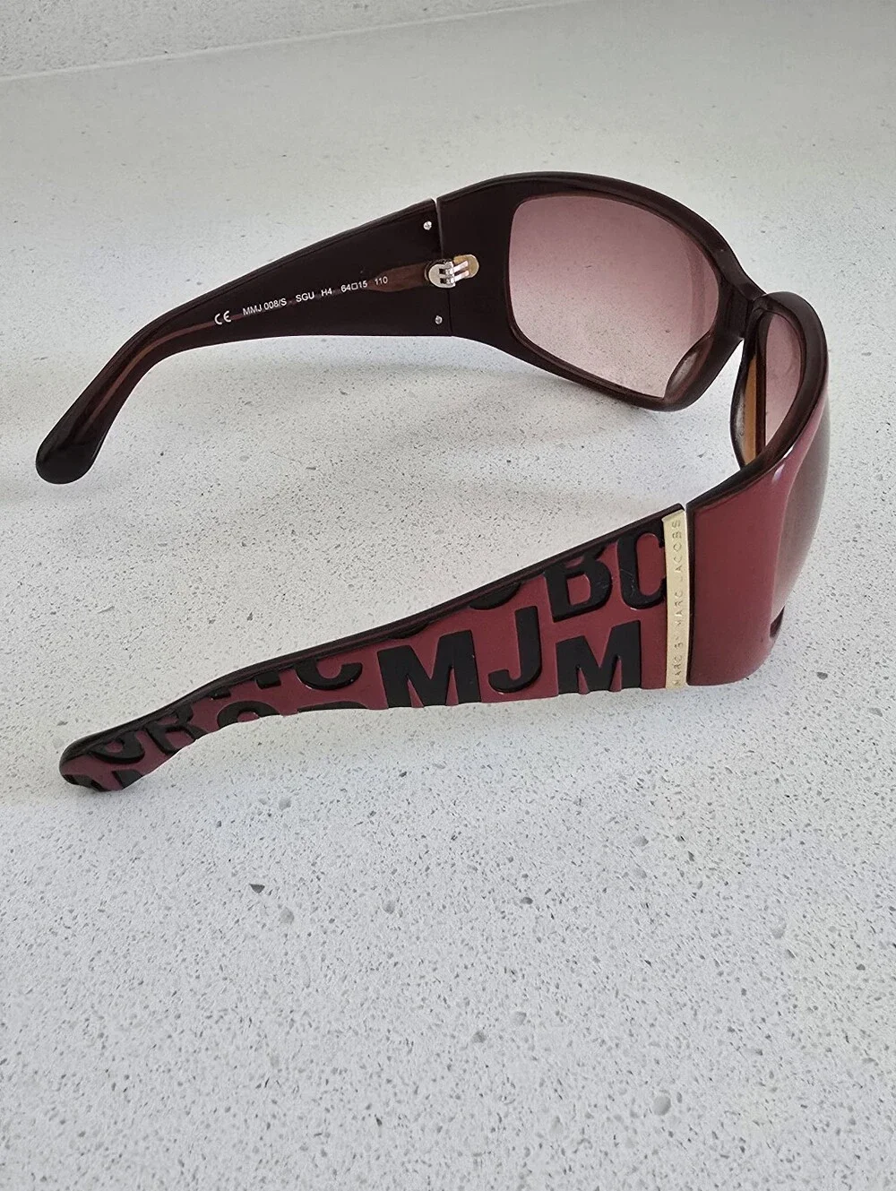 Marc By Marc Jacobs Vintage Women's Red Gradient Pink Lens Sunglasses
